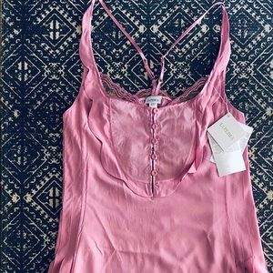 La Perla soft silk pink Lacey night gown